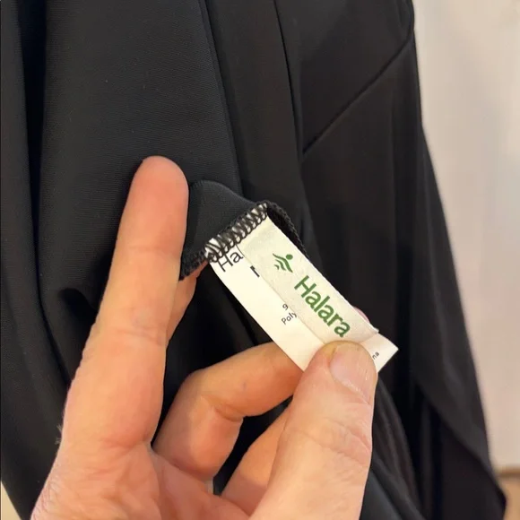 HALARA Black Maxi Dress | Cowl Neck, Open Back, Hidden Slit | Size M - Picture 10 of 11